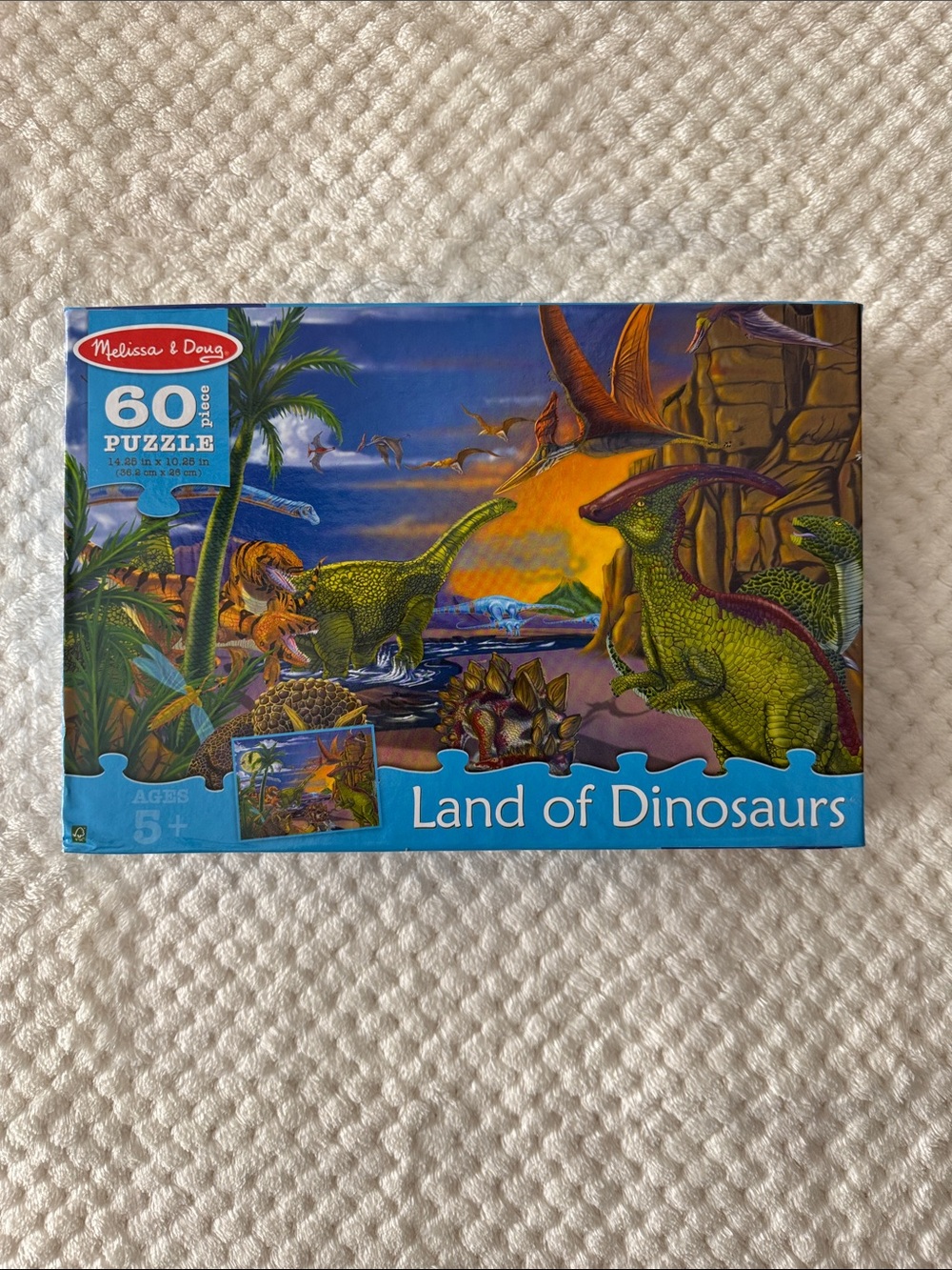 🆕 🦕 🧩 Melissa & Doug Land of Dinosaurs 60 Piece Jigsaw Puzzle